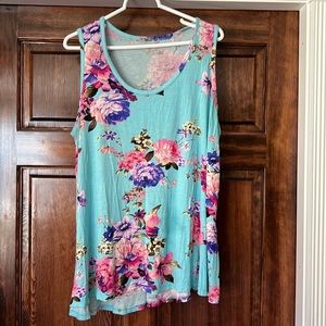 Floral sleeveless top